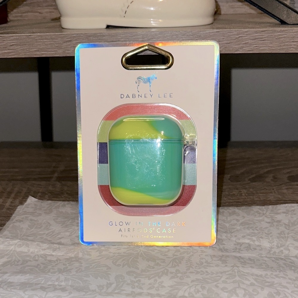 Dabney Lee Glow in the Dark AirPods Case - Yellow and Teal